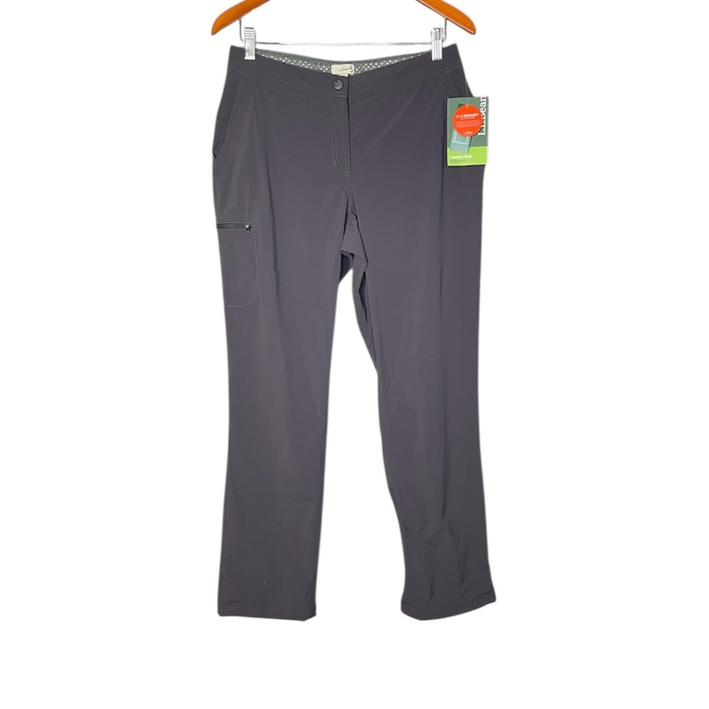 L. L. Bean Women's Comfort Trail Pants Hiking Medium Tall Granite Gray NWT